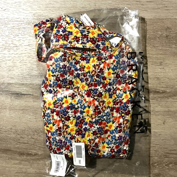 Floral Peplum Top NWT - Picture 3 of 5